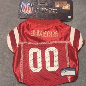 NFL 49ers Pet Jersey - Red XS
